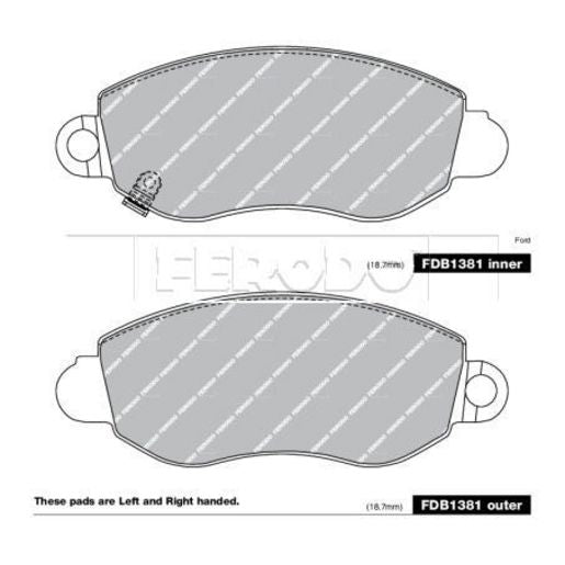 Ferodo Brake Pad Set FDB1381