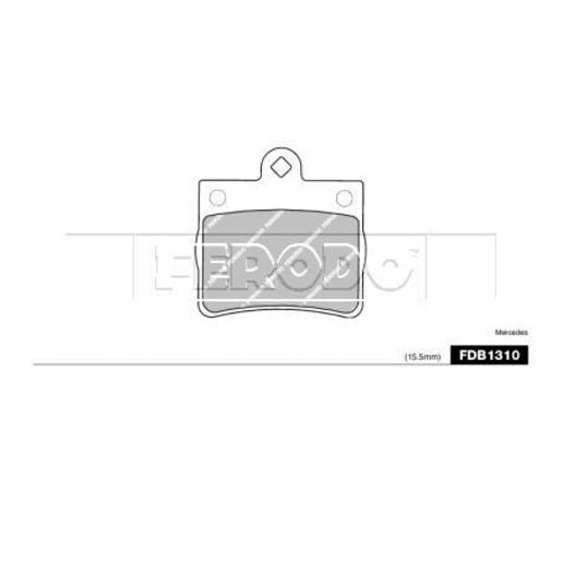 Ferodo Brake Pad Set FDB1310