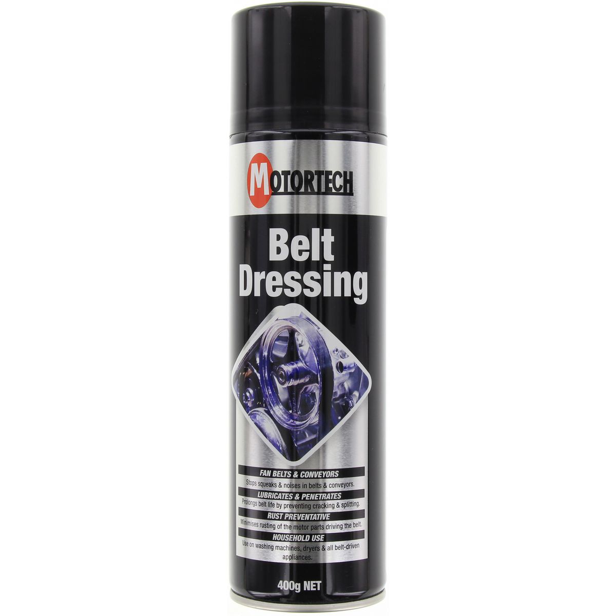 Motortech Belt Dressing Aerosol Spray 400g MT103
