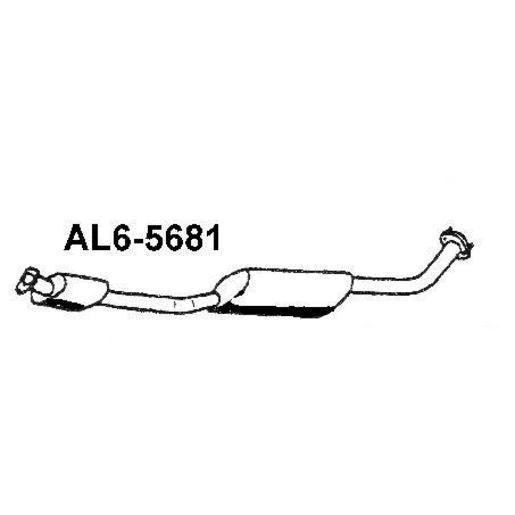 Walker Exhaust Muffler-Exhaust (Use M4818M) AL6-5681