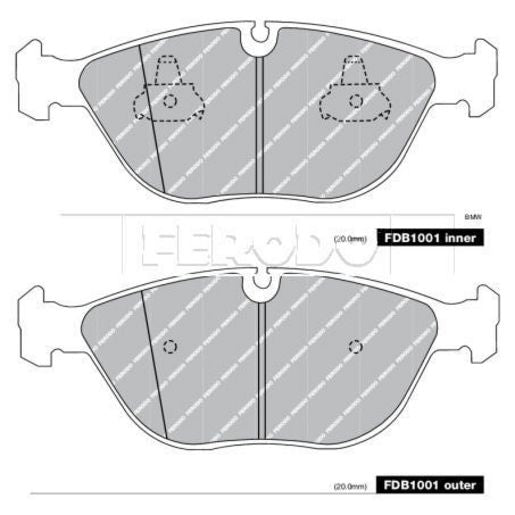 Ferodo Brake Pad Set FDB1001
