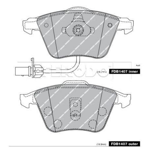 Ferodo Brake Pad Set FDB1407