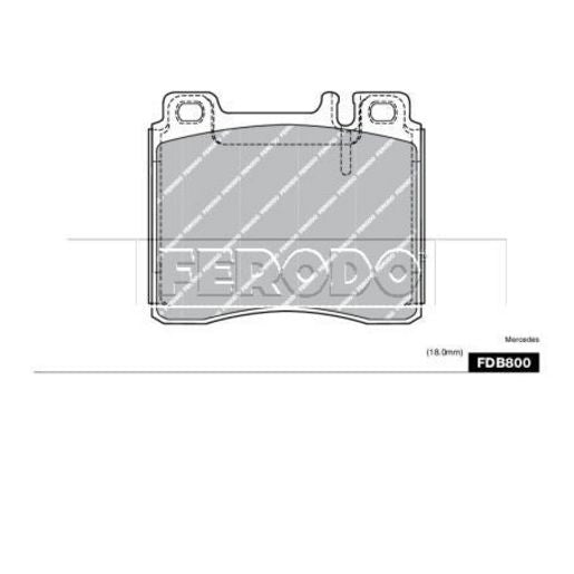 Ferodo Brake Pad Set FDB800