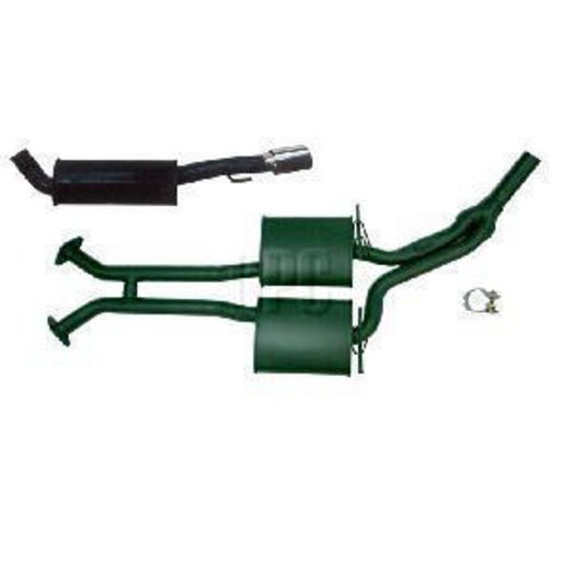 HM Engines Exhaust Sports System-Mild Steel HM8TIRS