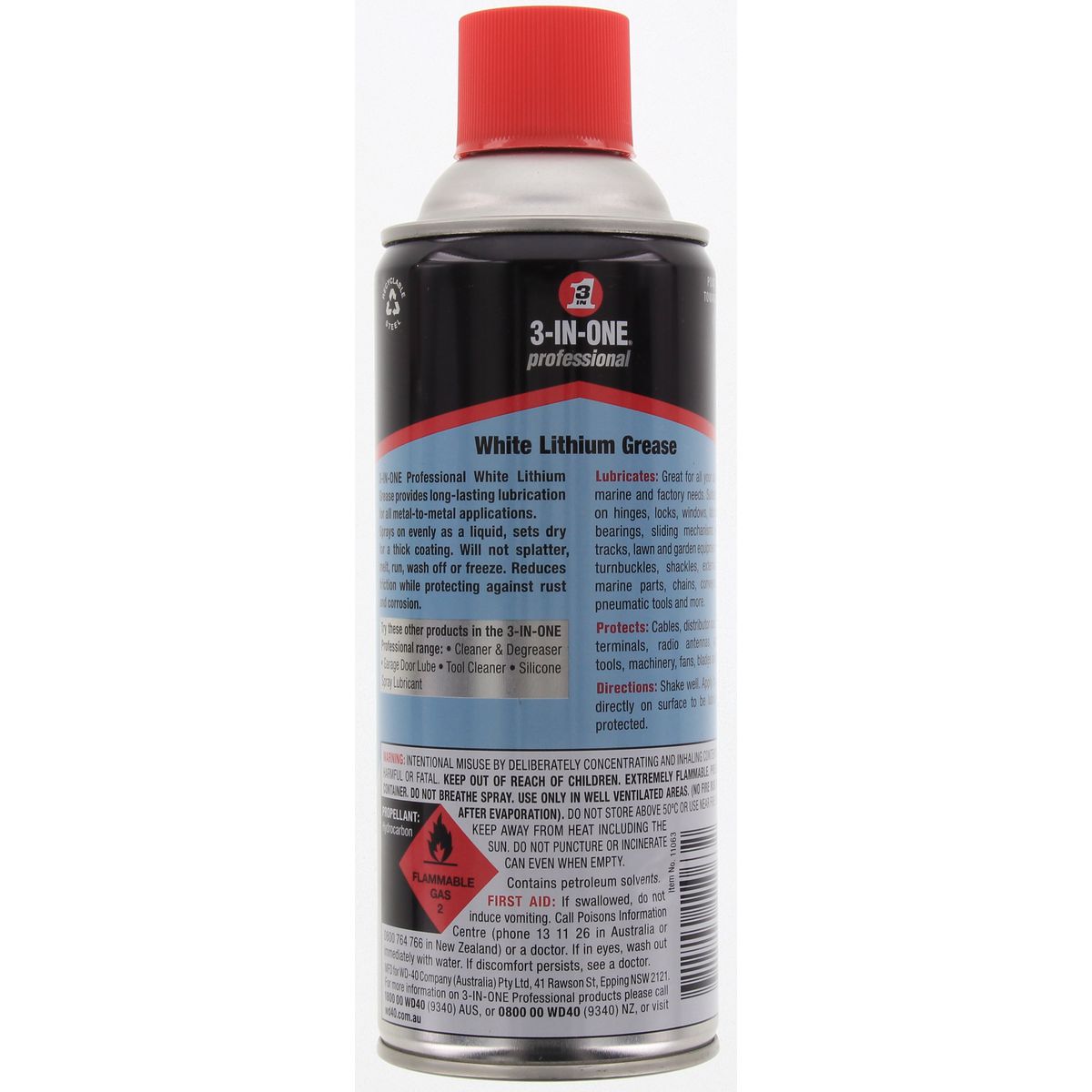 3-In-One White Lithium Spray Grease 300g 11063