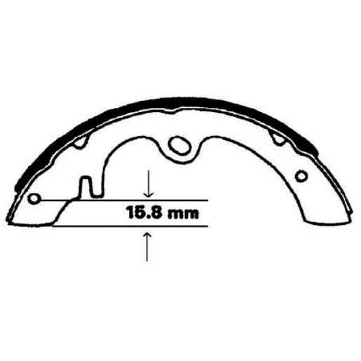 Brake Bonders Brake Shoe 254mm N1075