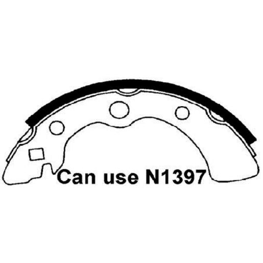 Brake Bonders Brake Shoe 180mm N1352