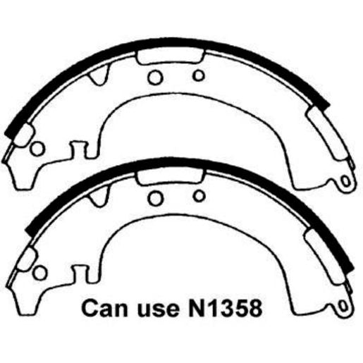 Brake Bonders Brake Shoe 228.6mm N1356