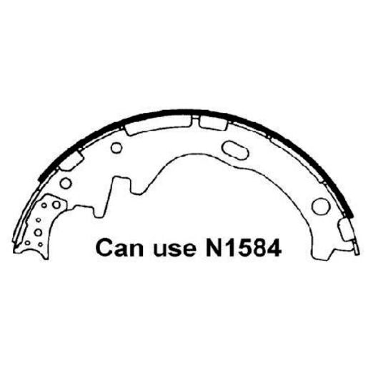 Brake Bonders Brake Shoe 254mm N1612