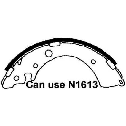 Brake Bonders Brake Shoe 200mm N1614