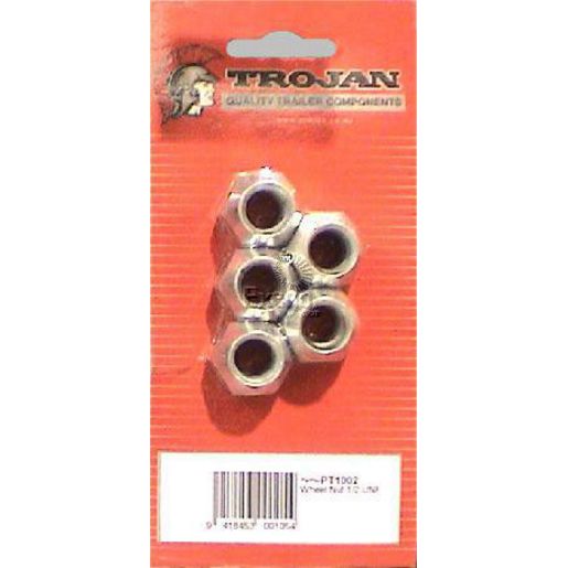 Trojan 1/2 inch 13/16 Hex Wheel Nuts PT1002