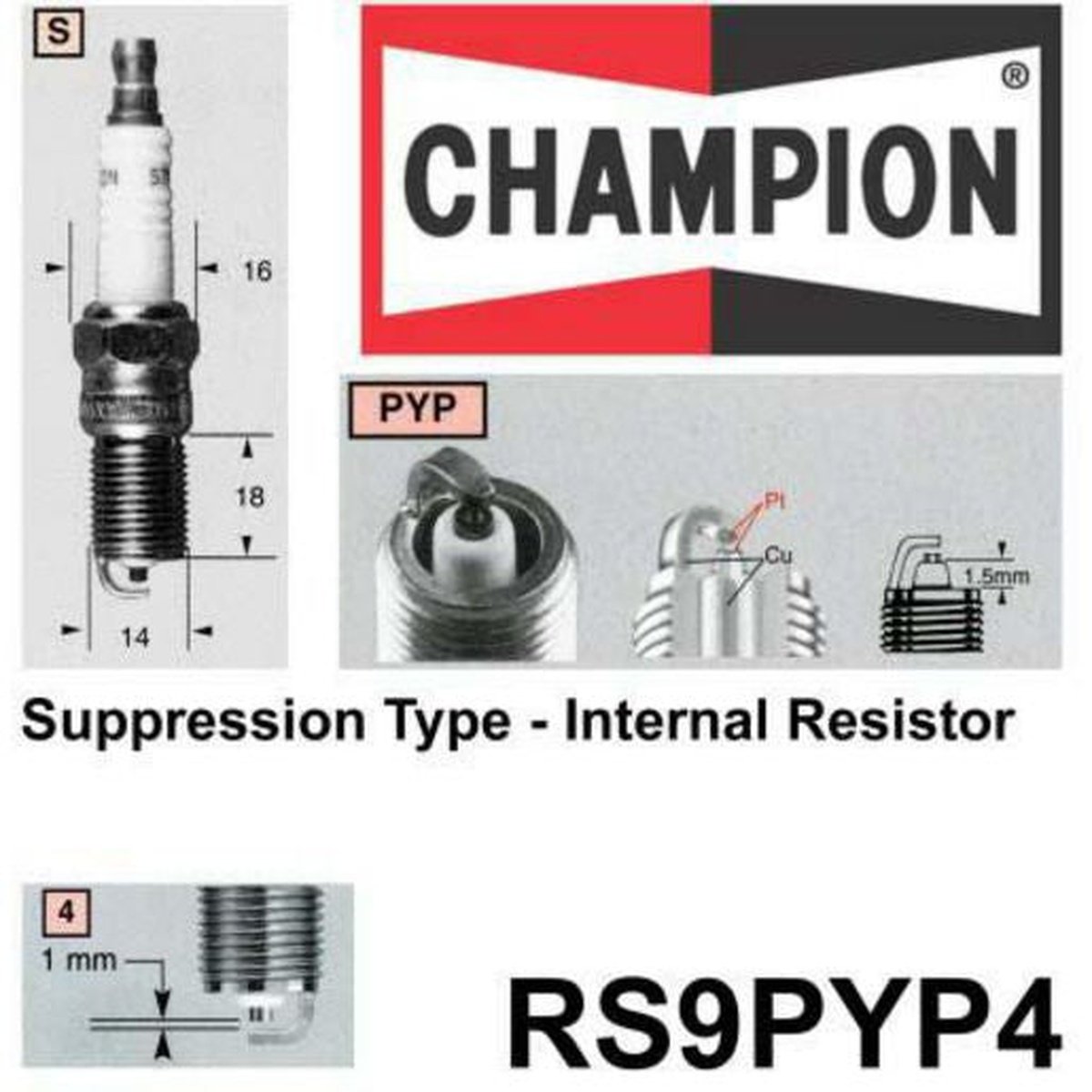 Champion Platinum Spark Plug OE131