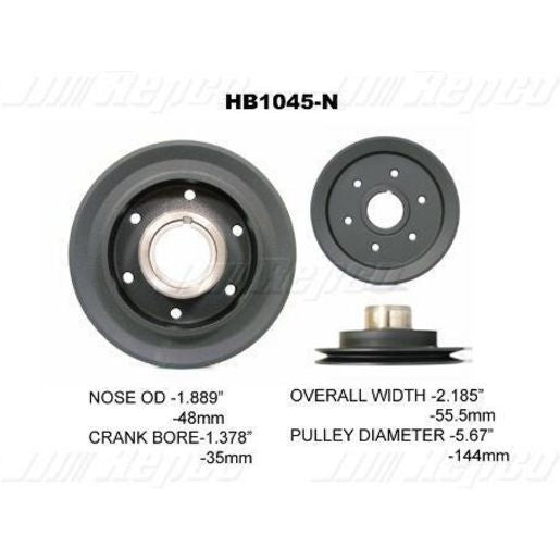 Powerbond OEM Replacement Harmonic Balancer HB1045N