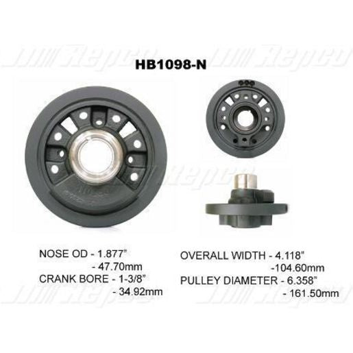 Powerbond OEM Replacement Harmonic Balancer HB1098N