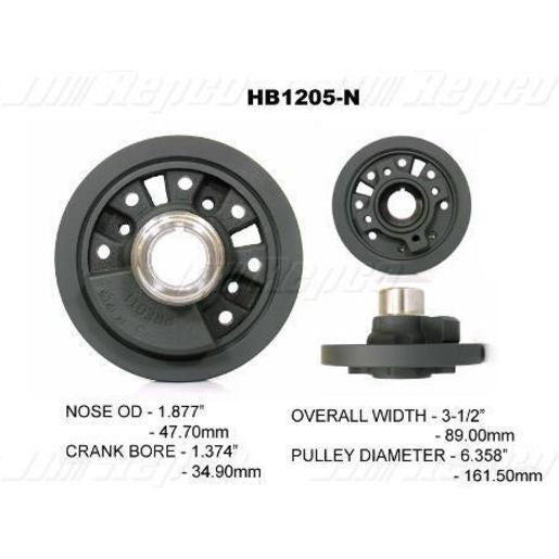 Powerbond OEM Replacement Harmonic Balancer HB1205N