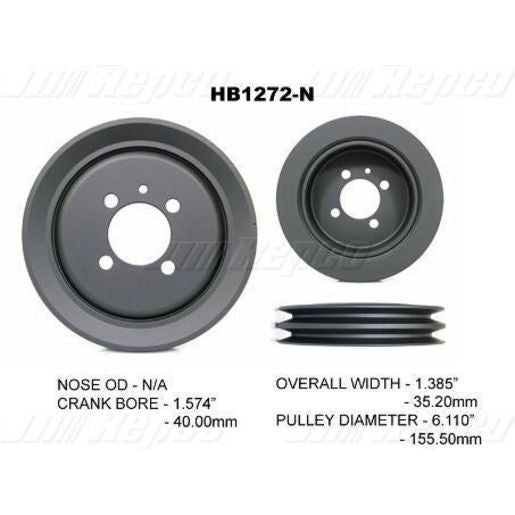 Powerbond OEM Replacement Harmonic Balancer HB1272N