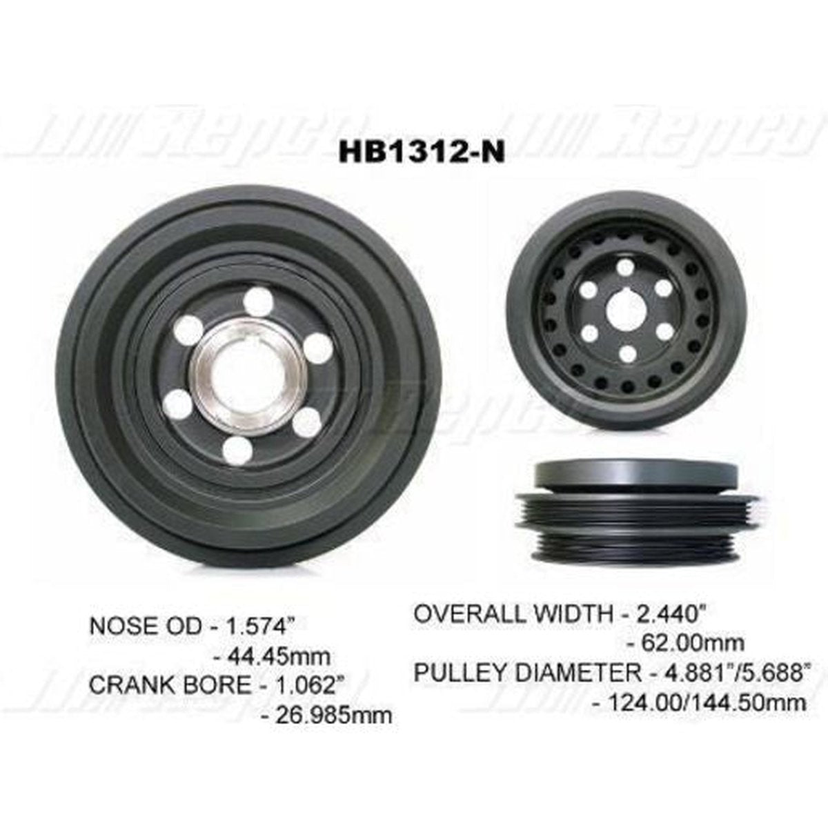 Powerbond OEM Replacement Harmonic Balancer HB1312N