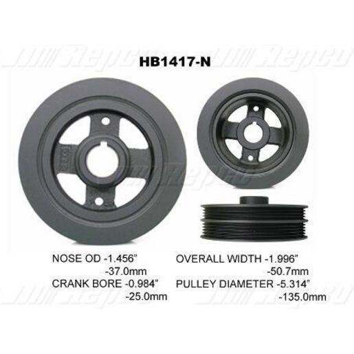 Powerbond OEM Replacement Harmonic Balancer HB1417N