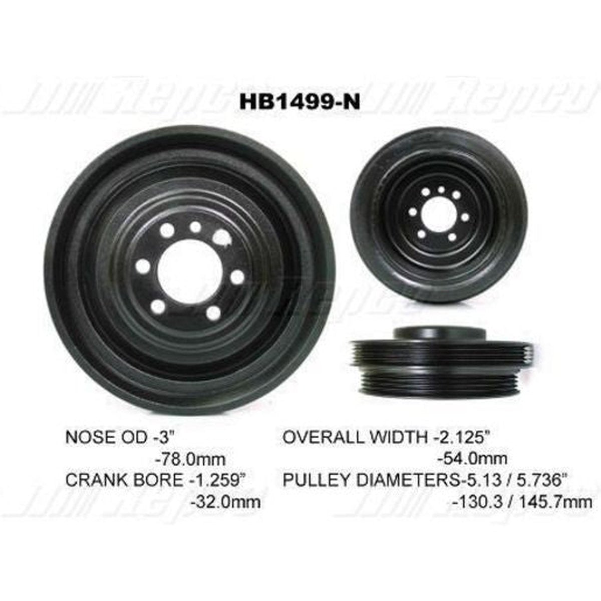 Powerbond OEM Replacement Harmonic Balancer HB1499N