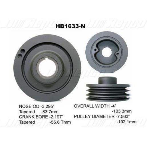 Powerbond OEM Replacement Harmonic Balancer HB1633N