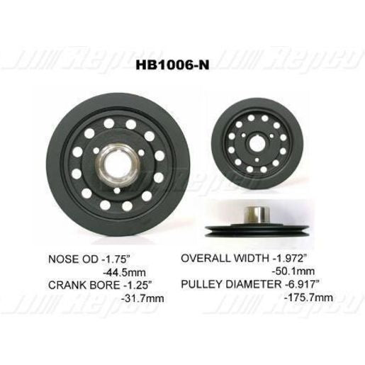 Powerbond OEM Replacement Harmonic Balancer HB1006N