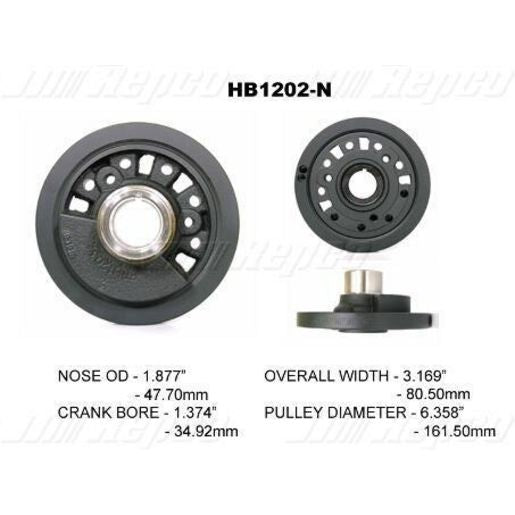 Powerbond OEM Replacement Harmonic Balancer HB1202N