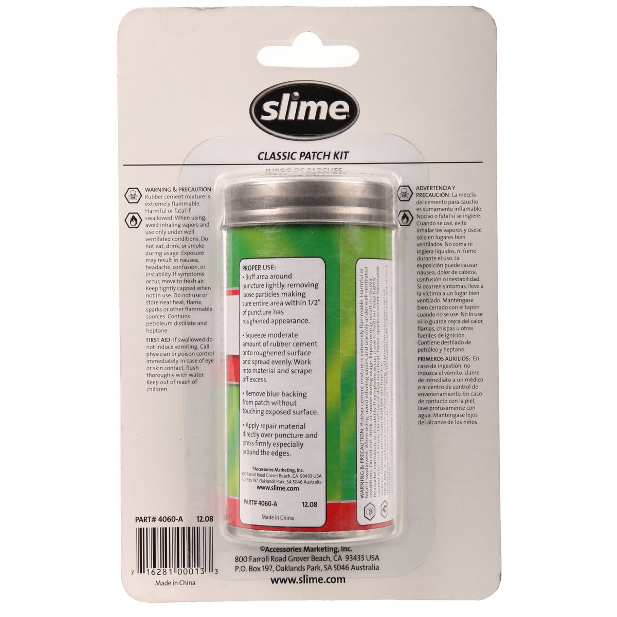 Slime Classic Rubber Patch Kit - 27 Pc 4060-A