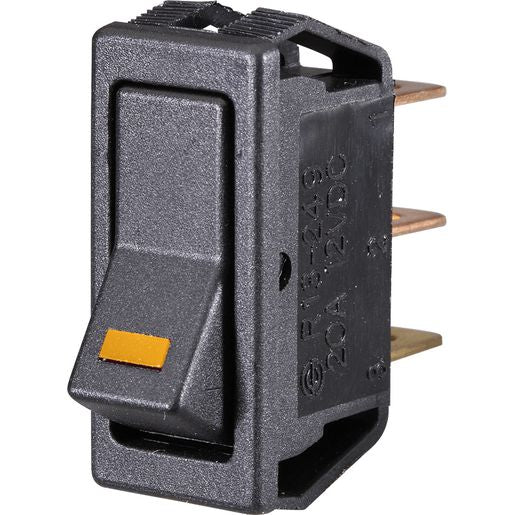 Narva Rocker Switch 12V On/Off LED Amber 62000BL
