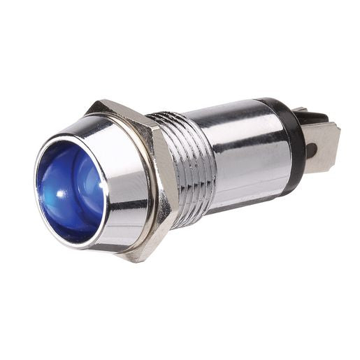 Narva LED Chrome Pilot Lamp Blue 24V 62098BL