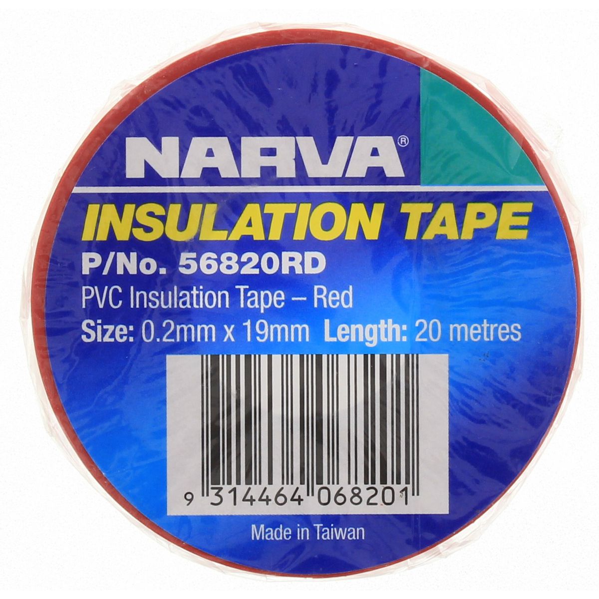 Narva PVC Insulation Tape 19mm x 20m Red 56820RD