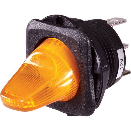Narva Switch Toggle Illuminated On Off Amber 60270BL