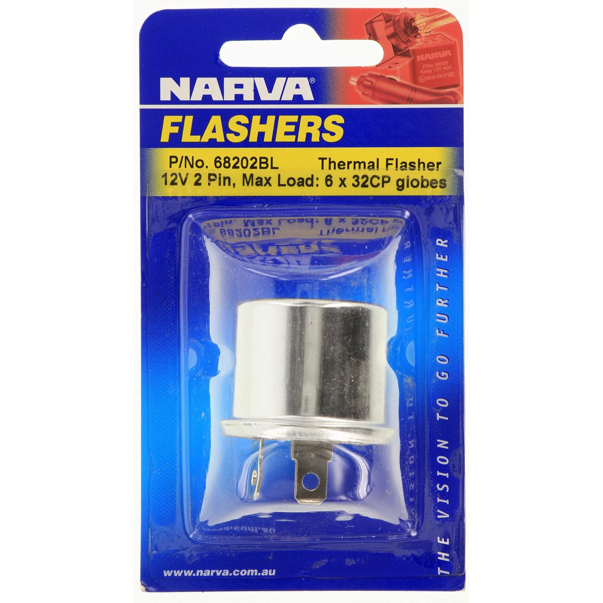 Narva Relay Thermal Flasher 12V 2 Pin 68202BL