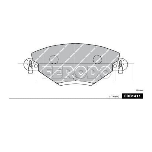 Ferodo Brake Pad Set FDB1411