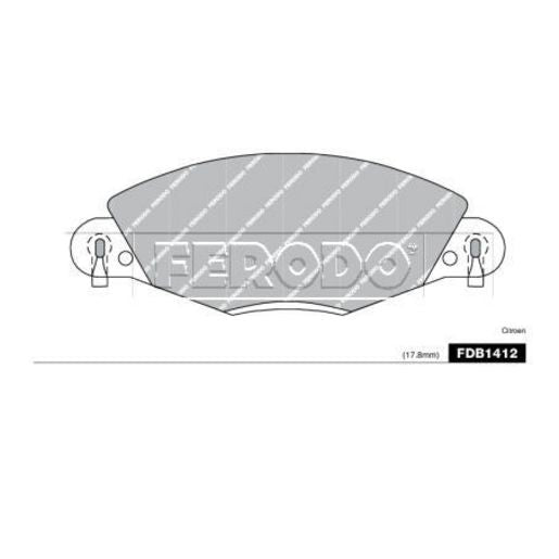 Ferodo Brake Pad Set FDB1412