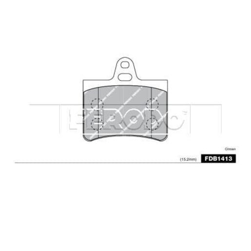 Ferodo Brake Pad Set FDB1413