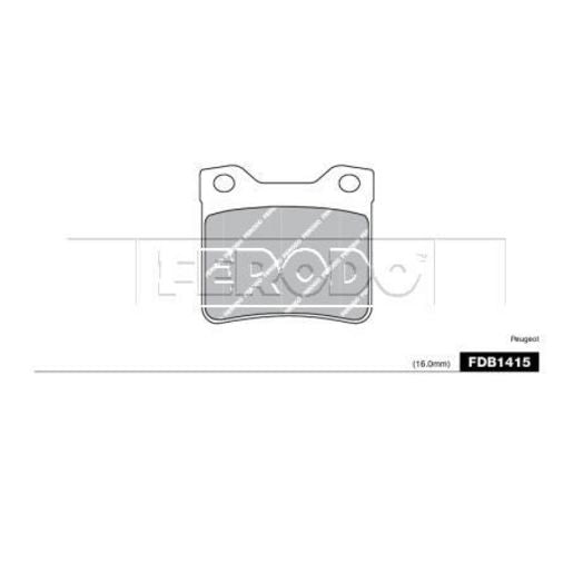 Ferodo Brake Pad Set FDB1415