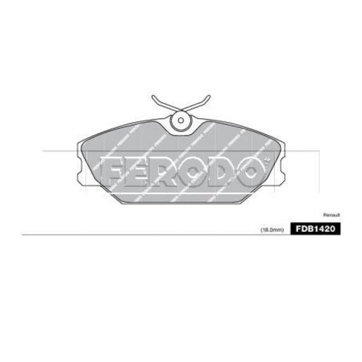 Ferodo Brake Pad Set FDB1420