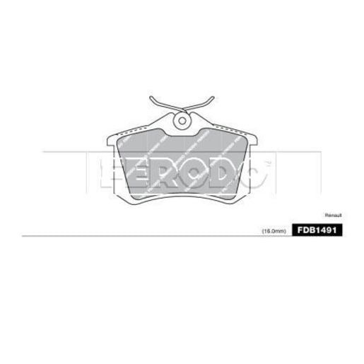 Ferodo Brake Pad Set FDB1491