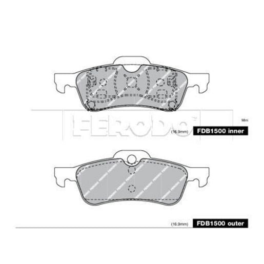 Ferodo Brake Pad Set FDB1500