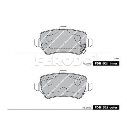 Ferodo Brake Pad Set FDB1521