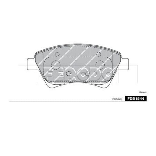 Ferodo Pad Set-Disc Brake FDB1544