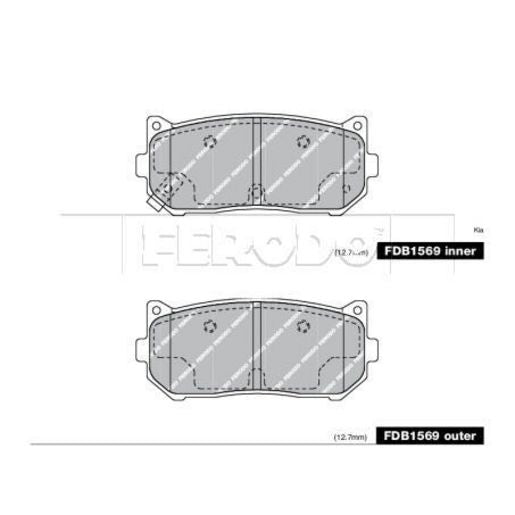 Ferodo Brake Pad Set FDB1569