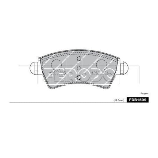 Ferodo Brake Pad Set FDB1599