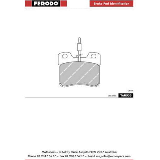 Ferodo Brake Pad Set TAR535