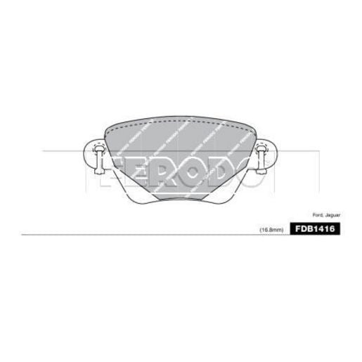 Ferodo Brake Pad Set FDB1416
