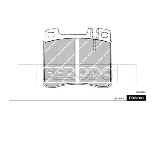 Ferodo Brake Pad Set FDB798