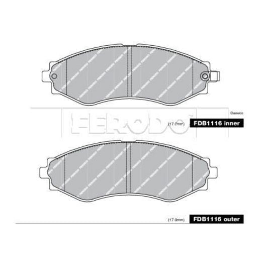 Ferodo Brake Pad Set FDB1116