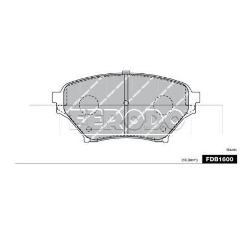 Ferodo Brake Pad Set FDB1600