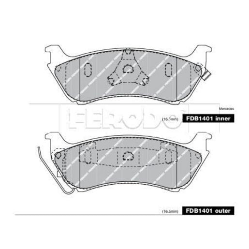 Ferodo Brake Pad Set FDB1401