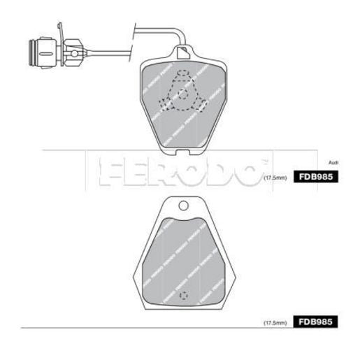 Ferodo Brake Pad Set FDB985